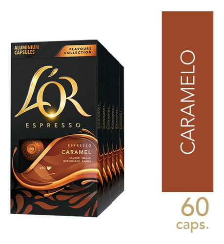 Kit 60 Cápsulas De Café L'or Caramelo