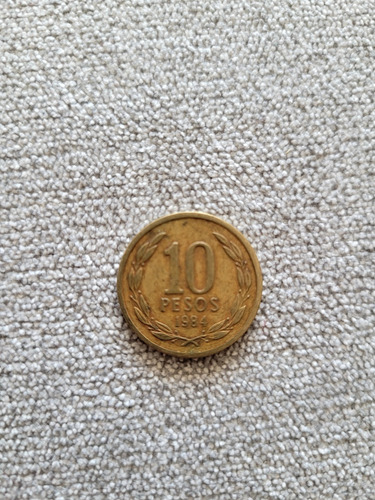 Moneda De $10 Pesos 1984 Libertad