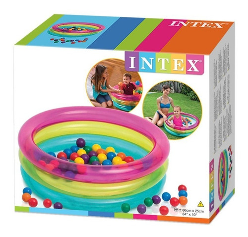 Piscina Intex Colores Con Pelotas Interior/ Exterior 48674np