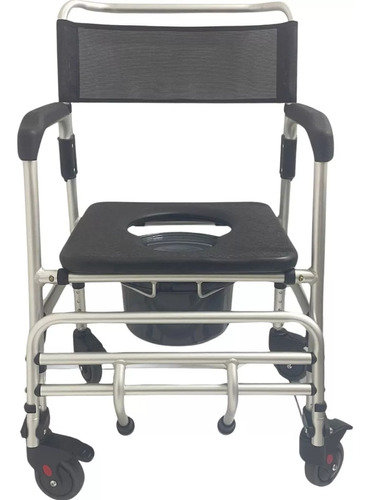Cadeira De Banho Higienica Aluminio Dobravél 140kg Supermedy