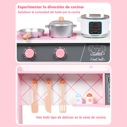 Cocinitas Juguete Para Ninas Con Horno De Madera Simulados