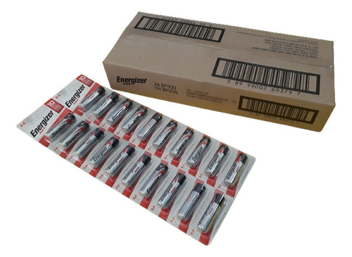 Pilas AA Energizer MAX Alcalina - Caja 120 Unidades