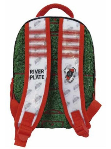 Mochila De Espalda River Plate Ri154 Licencia Orig.12'' Color Rojo Diseño de la tela Estampado