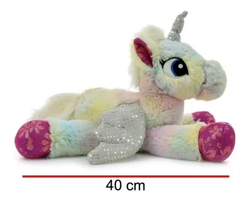 Peluche Unicornio 40cm Mueve Alas Phi Phi - Sharif Express