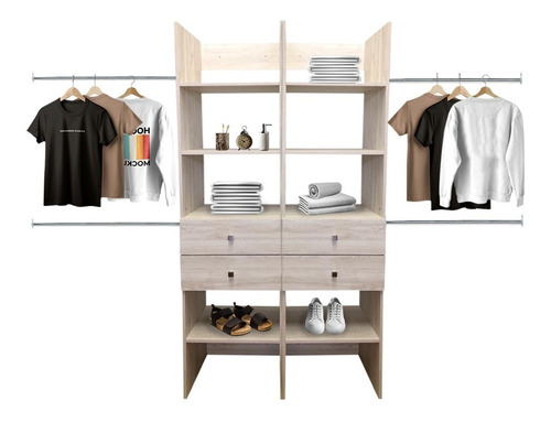 Closet Verona 2 Cajoneras Premium Ajustable Color Beige