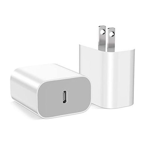 iPhone 12 Cargador Bloque Mfi Certificado 2pack Kkjwx