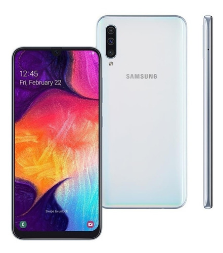 Smartphone Samsung A50 Branco 64gb 4gb Dual Capa+película