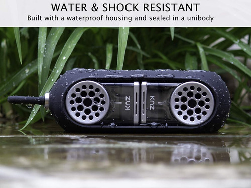 Altavoces Inalambrico Knz Goduo Bluetooth ,clear Funda Negra