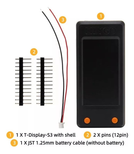 A Placa De Desenvolvimento Lilygo T-display-s3 Esp32-s3