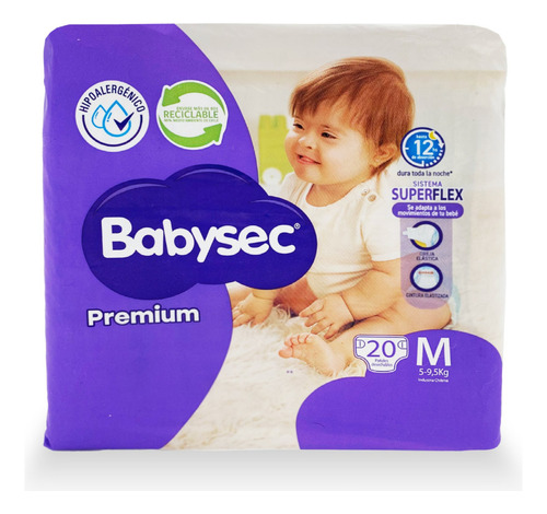 Babysec Pañales Desechables Flexi Protect Talla M / 20 Un