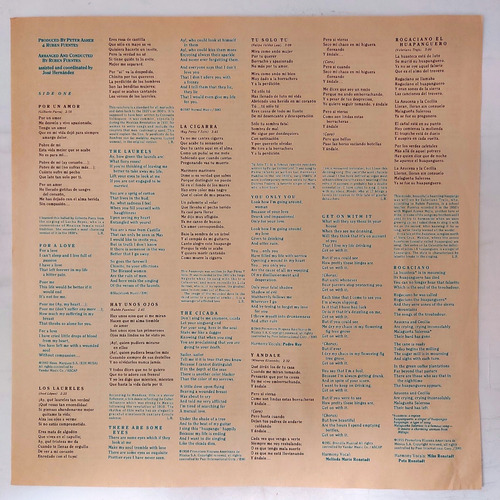 Linda Ronstadt - Canciones De Mi Padre Insert Lp