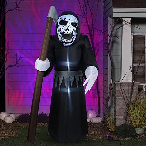 Fantasma Del Grim Reaper De Halloween Inflable De 6 Pie...