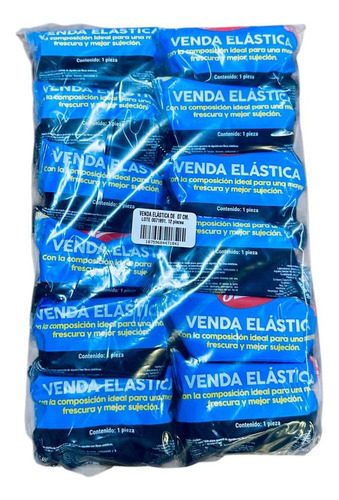 Venda Elástica De 7 Cms Jaloma Paquete C/12 Color Blanco