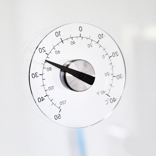 2 Termómetro Transparente En La Ventana Impermeable Para La