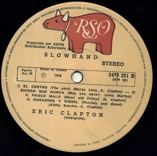 Eric Clapton Slowhand Vinilo Rock Disco Lp