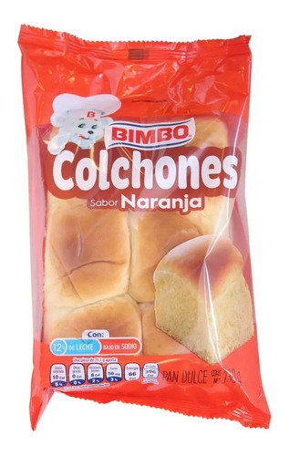 Colchones Bimbo Sabor Naranja 130 G