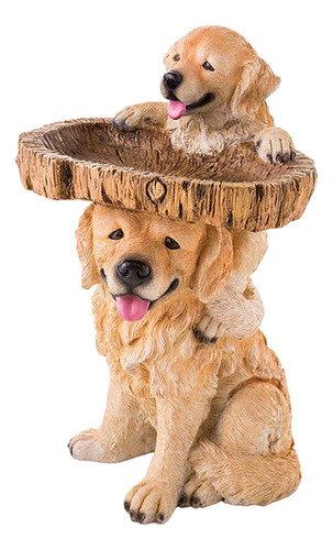 Estatua De Perro, Estatuilla De Jardín, Cuenco De Baño