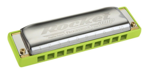 Imagen 7 de 10 de Armonica Profesional Hohner Rocket Tono C Alemana Estuche Do