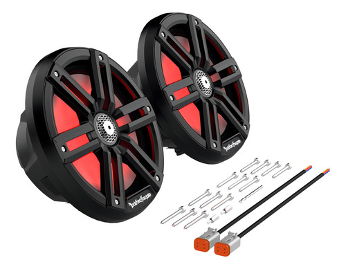Par Bocinas Marinas 8 PLG Rockford Fosgate M2-8 1000w 4ohms Color Negro