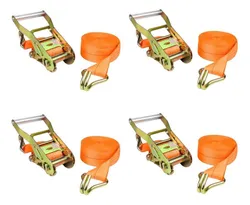 Comprar Kit 4 Catraca + 4 Cinta Amarração 1,5t X 9m X 50mm Rabicho J no Mercado Livre