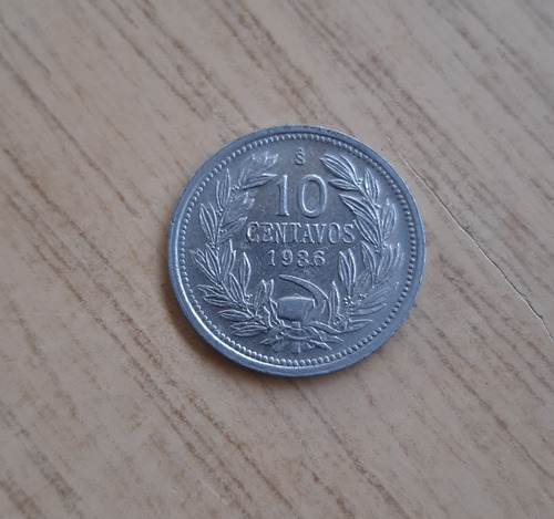 Moneda De 10 Centavos Año 1936