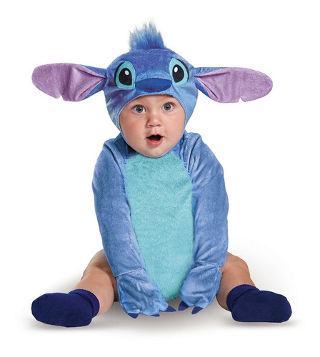 Disfraz Talla 12- 18 Meses Para Bebé De Stitch Halloween