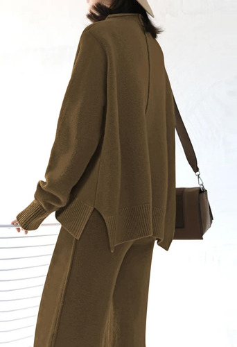 Conjunto Deportivo Mujer 2 Piezas Suéter Larga Y Pantalones