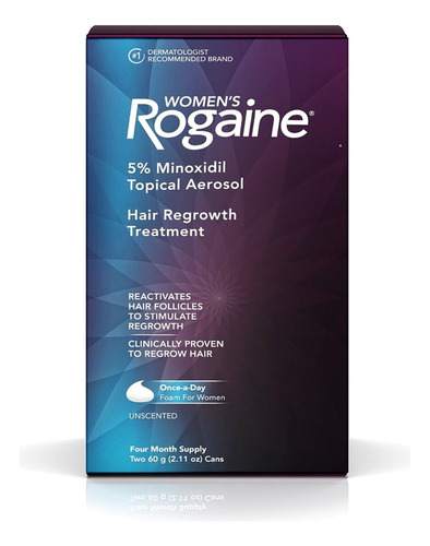  Rogaine Womens Hair Renowth Tratamiento, Suministro De 4 Mes