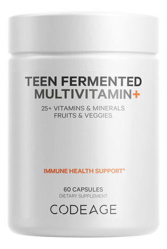 Suplemento Multivitamínico Diario Codeage Teens 60 Cápsulas