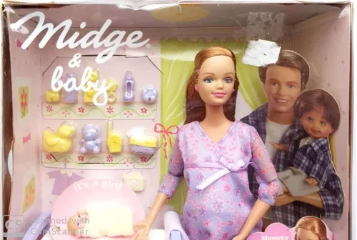 Barbie Midge grávida com bebê