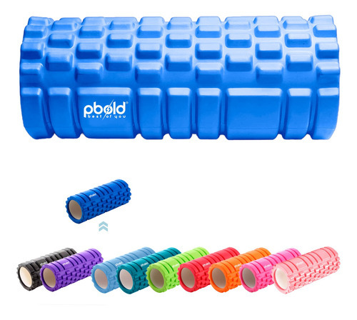 Rodillo Foam Roller Yoga Pilates Fisioterapia Gym Ejercicio Color Azul