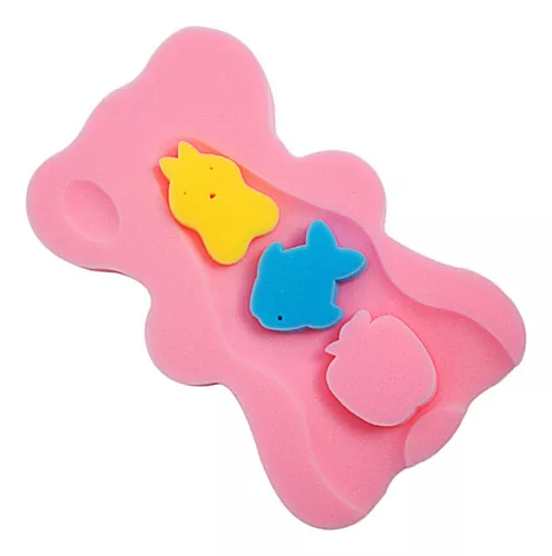 HALLO Esponja de baño para bebés Alfombrilla de baño suave para recién  nacidos, sin olor (rosa) : Bebés 