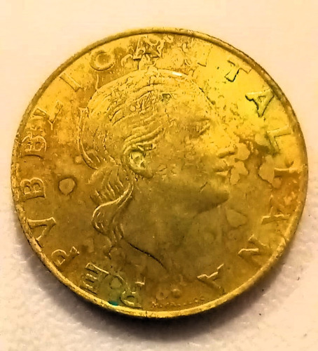 Moneda Italia 200 Liras Del Año 1994