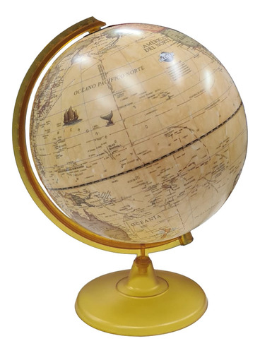 Globo Terraqueo 30 Cm Celeste O Sepia Gloter Base Plastica