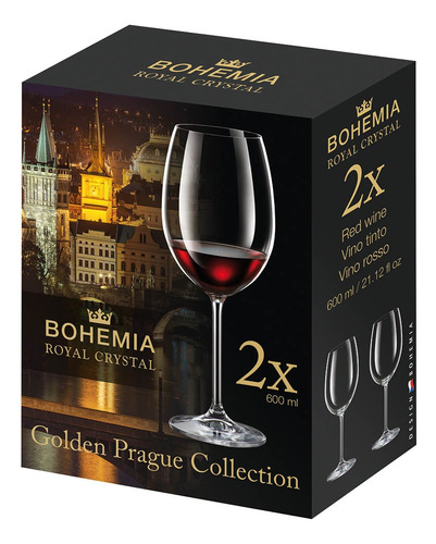 Set X2 Copa Bordeaux 600ml Bohemia