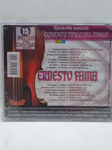 Karaoke Ernesto Fama Cd Nuevo