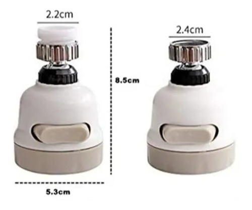 Imagen 4 de 8 de Cuello Flexible Extensible Giratorio 360° Para Lavaplatos