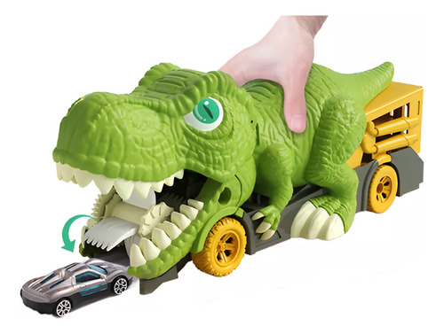 Camión De Juguete Transportador De Dinosaurios 3 En 1`
