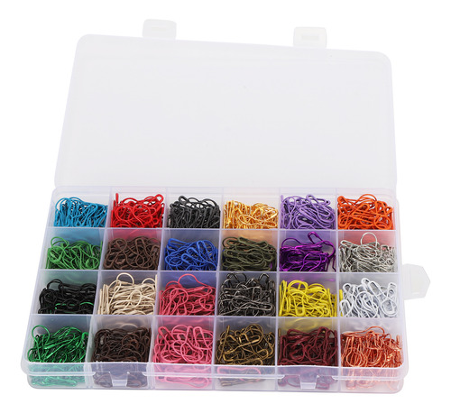 Broche De Seguridad De Aleación De 24 Colores Para Tejer, 12