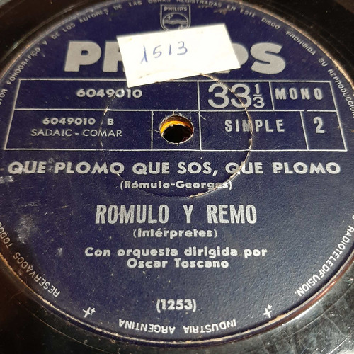 Simple Romulo Y Remo Con Oscar Toscano Orq Philips C C1