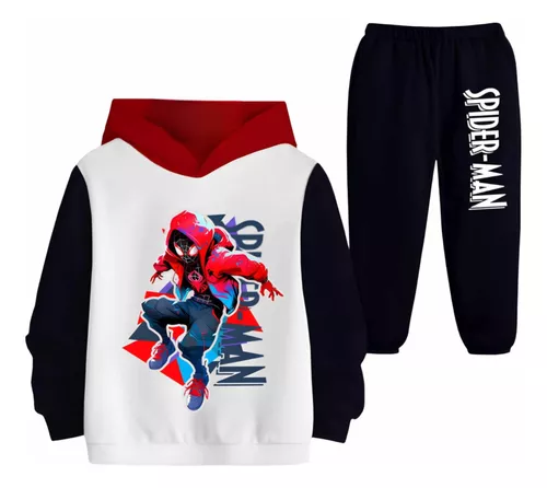 Niños Niño Spiderman Ropa deportiva Sudadera con capucha Pantalones Traje  Traje Ropa