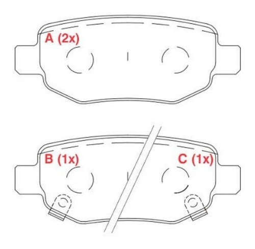 Imagem 2 de 2 de Pastilha De Freio Traseira Chery Cielo 1.6 16v Lifan X60