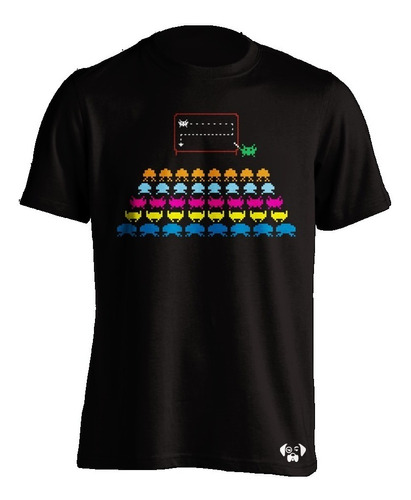 Sarcasmo-playera Space Invaders Gamers Hombre