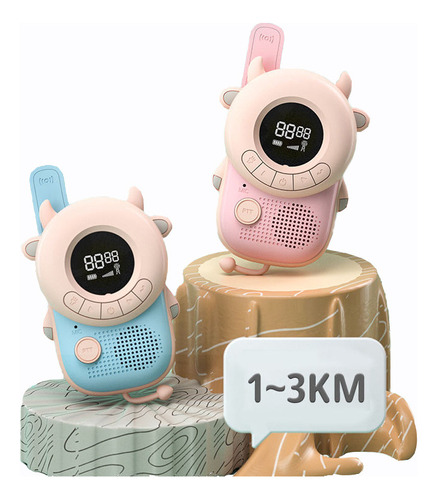 Radios Walkie Talkies Con 128 Canale Para Niño 3 Millas 2pcs