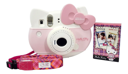 Cámara Instax + Papel +stickers Y Correa Mini Hello Kitty