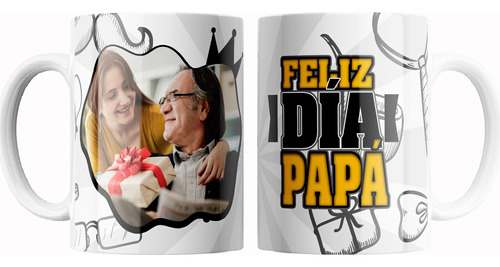 Taza Ceramica Dia Del Padre Con Foto Personalizada