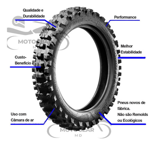 Pneu Traseiro 110/100-18 Crf 230f Crf 250f Xr 250 Tornado