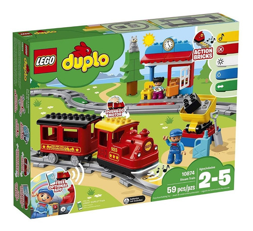 Todobloques Lego 10874 Duplo Tren De Vapor Radio Control !!
