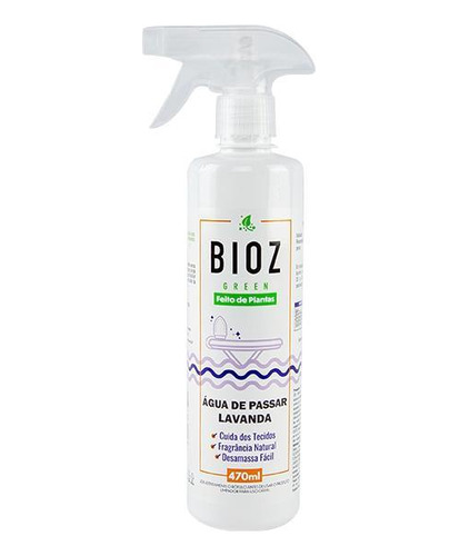 Kit 3x: Água Passar Roupa Biodegradável Lavanda Bioz Green