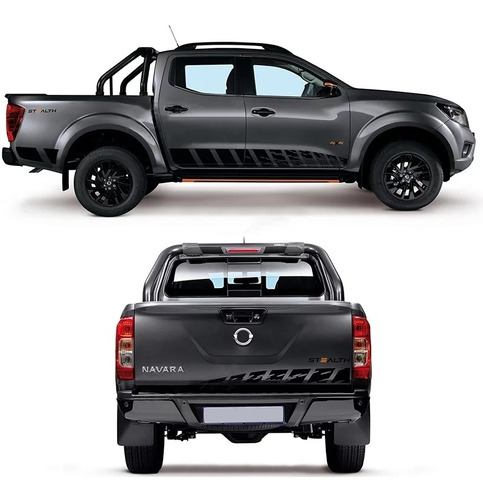 Kit Stiker Vinil 3pz Estampas Calcas Nissan Frontier X-gear